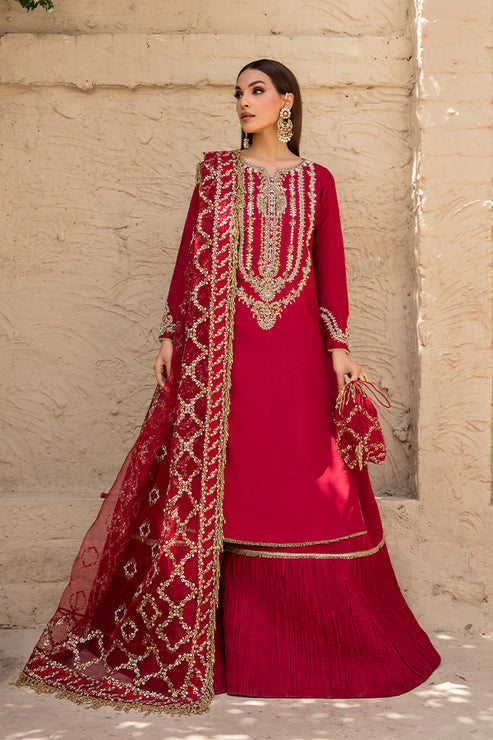 Saffron | Persia Wedding Collection | Rose Gold Satin - Pakistani Clothes for women, in United Kingdom and United States