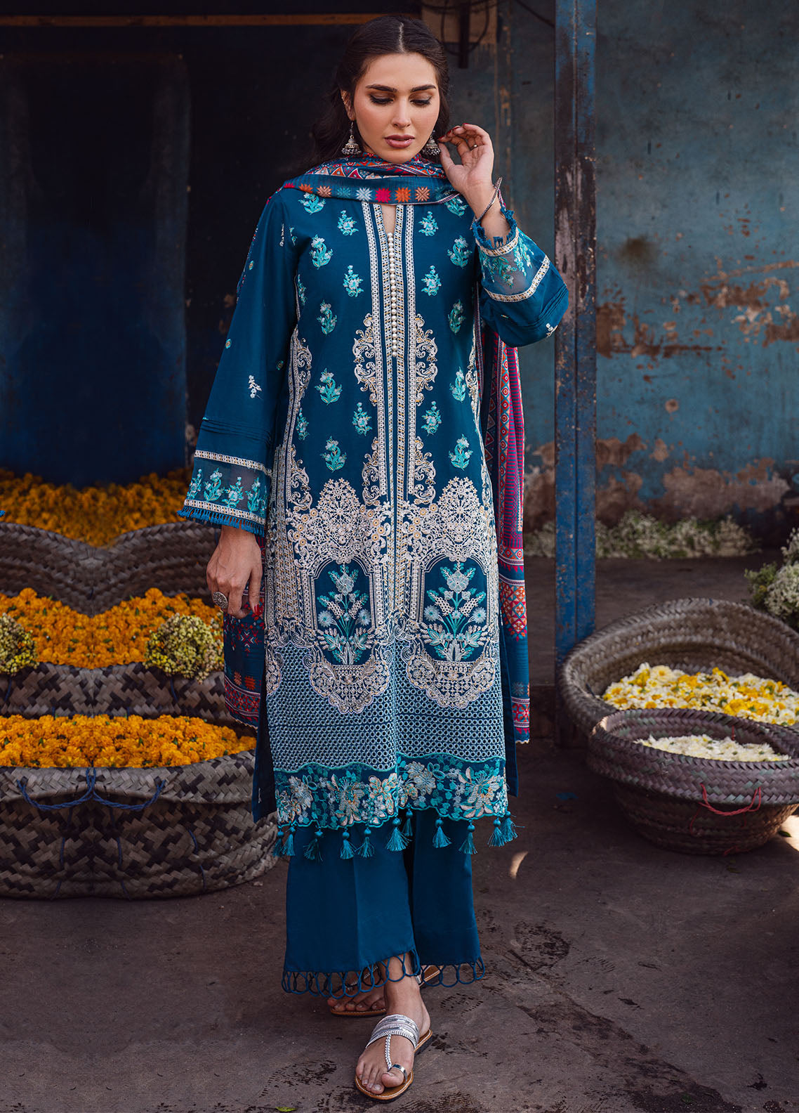 Sahane | Sahakari Chikankari Lawn Edit 24 | Gulzaar - Pakistani Clothes for women, in United Kingdom and United States