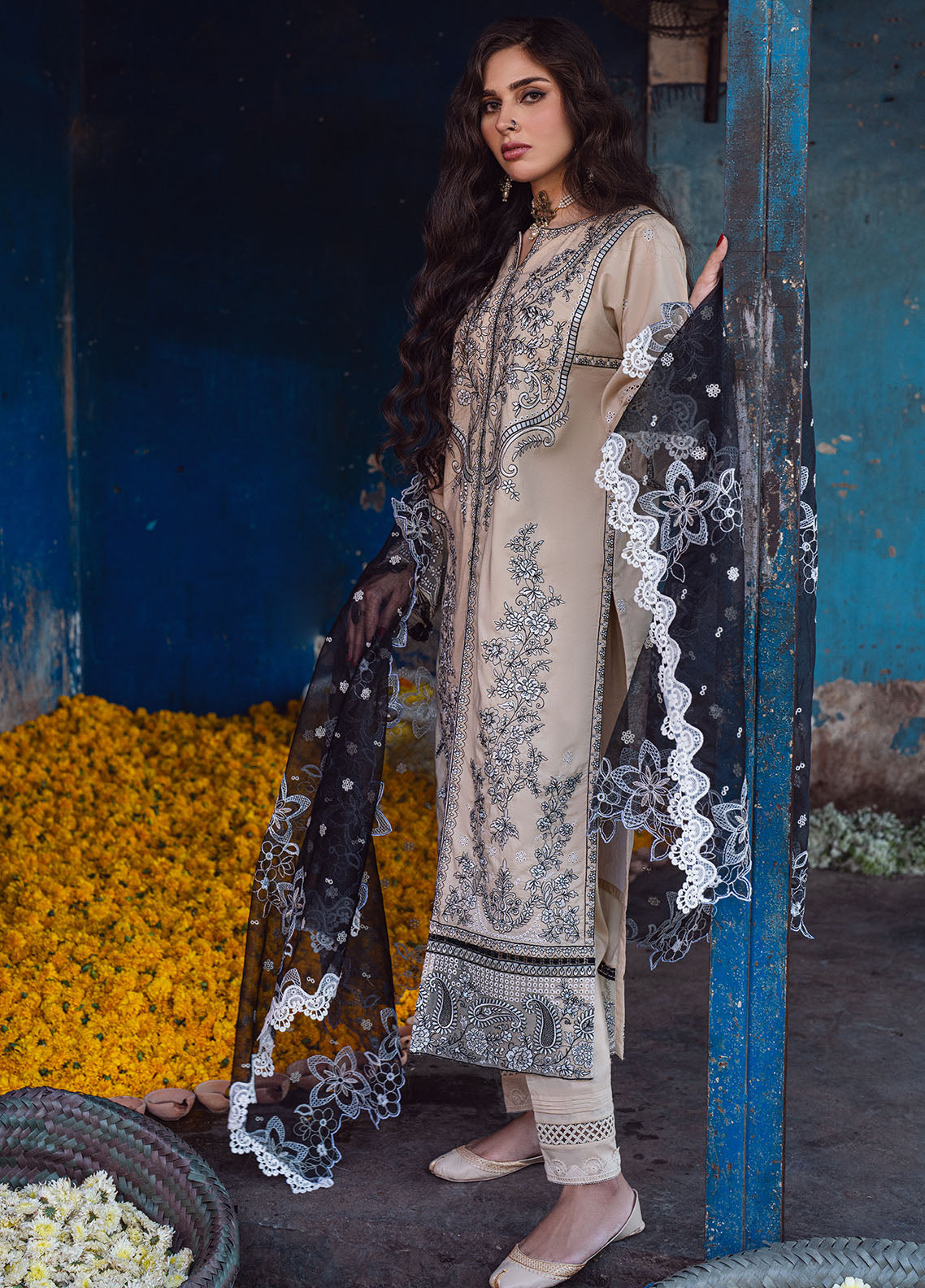 Sahane | Sahakari Chikankari Lawn Edit 24 | Ghazal - Pakistani Clothes for women, in United Kingdom and United States