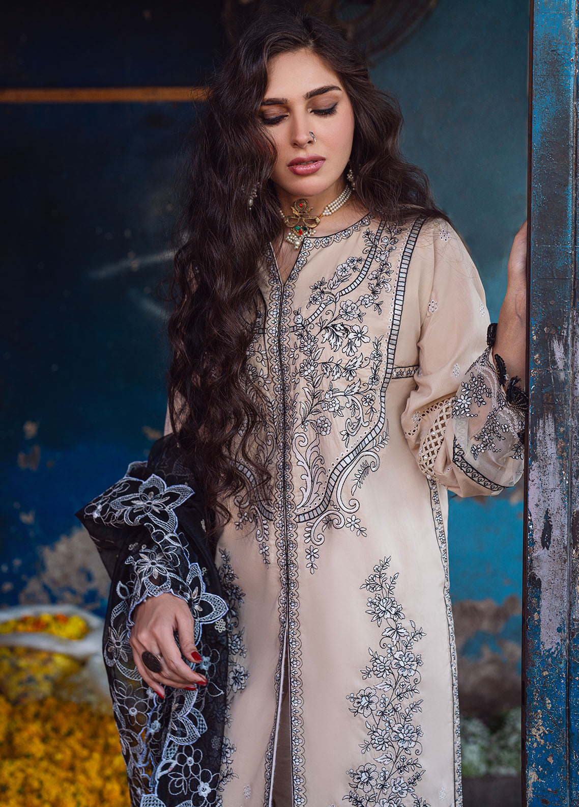 Sahane | Sahakari Chikankari Lawn Edit 24 | Ghazal - Pakistani Clothes for women, in United Kingdom and United States