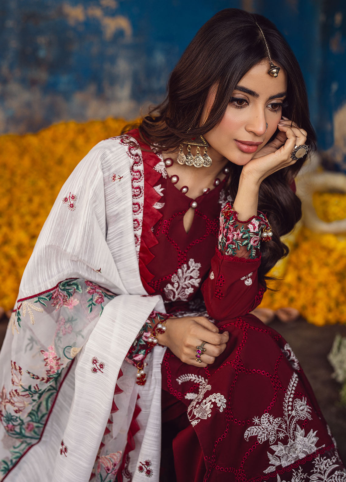 Sahane | Sahakari Chikankari Lawn Edit 24 | Gulaab - Pakistani Clothes for women, in United Kingdom and United States