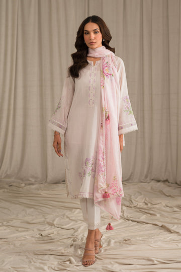 Sahar | Mirage Spring Luxury 24 | Slub Lawn 3 Piece (Embroidered) - Pakistani Clothes for women, in United Kingdom and United States