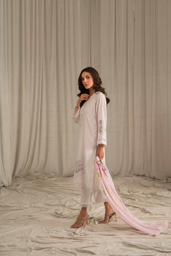 Sahar | Mirage Spring Luxury 24 | Slub Lawn 3 Piece (Embroidered) - Hoorain Designer Wear - Pakistani Ladies Branded Stitched Clothes in United Kingdom, United states, CA and Australia