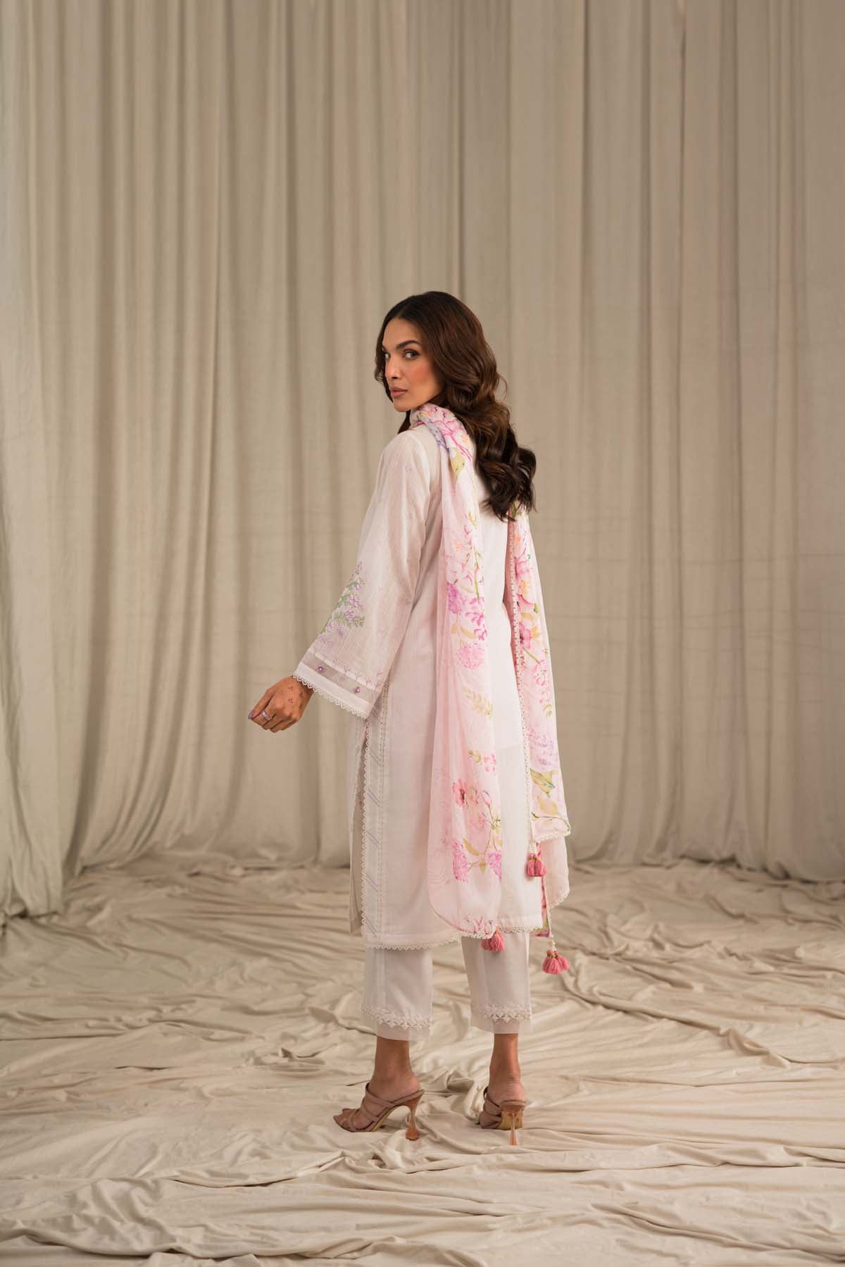 Sahar | Mirage Spring Luxury 24 | Slub Lawn 3 Piece (Embroidered) - Pakistani Clothes for women, in United Kingdom and United States