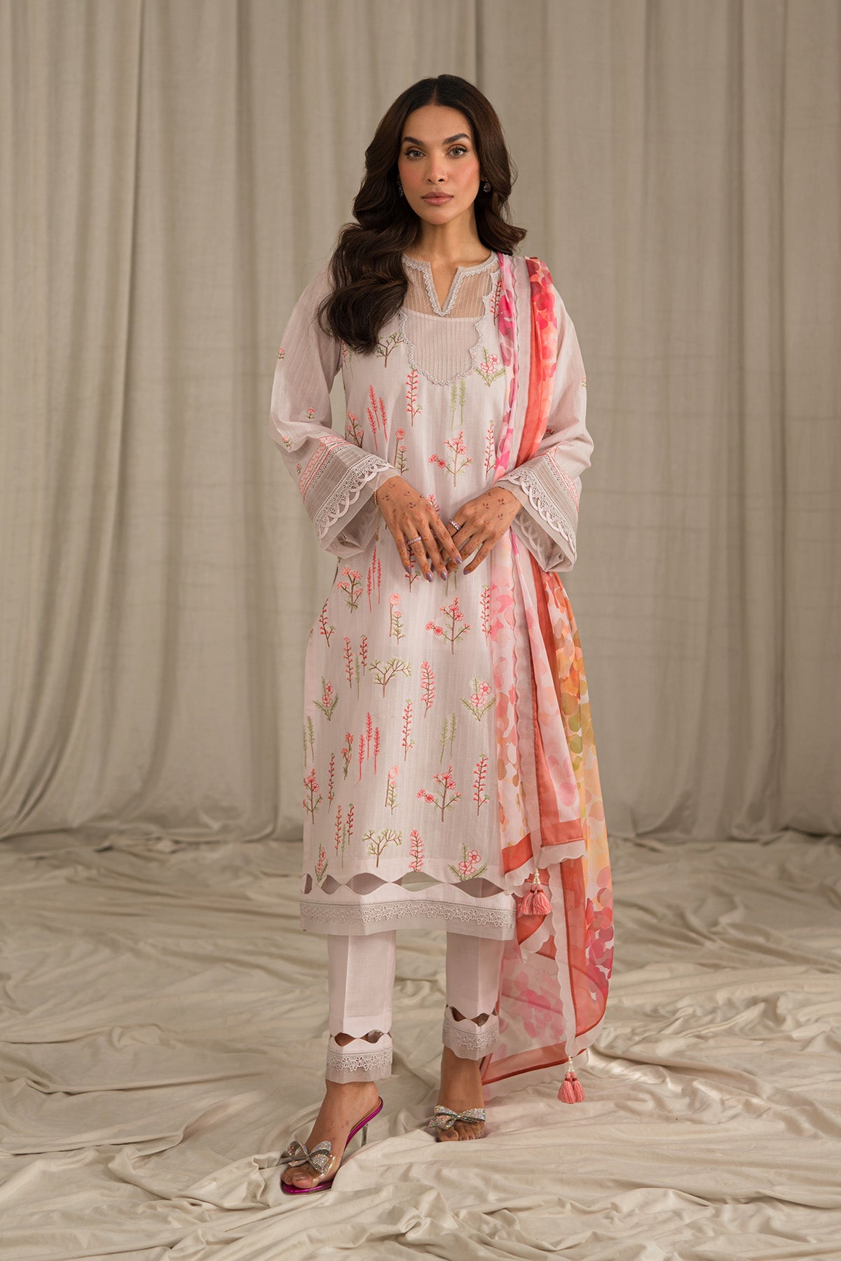 Sahar | Mirage Spring Luxury 24 | Textured Lawn 3 Piece (Embroidered) - Pakistani Clothes for women, in United Kingdom and United States