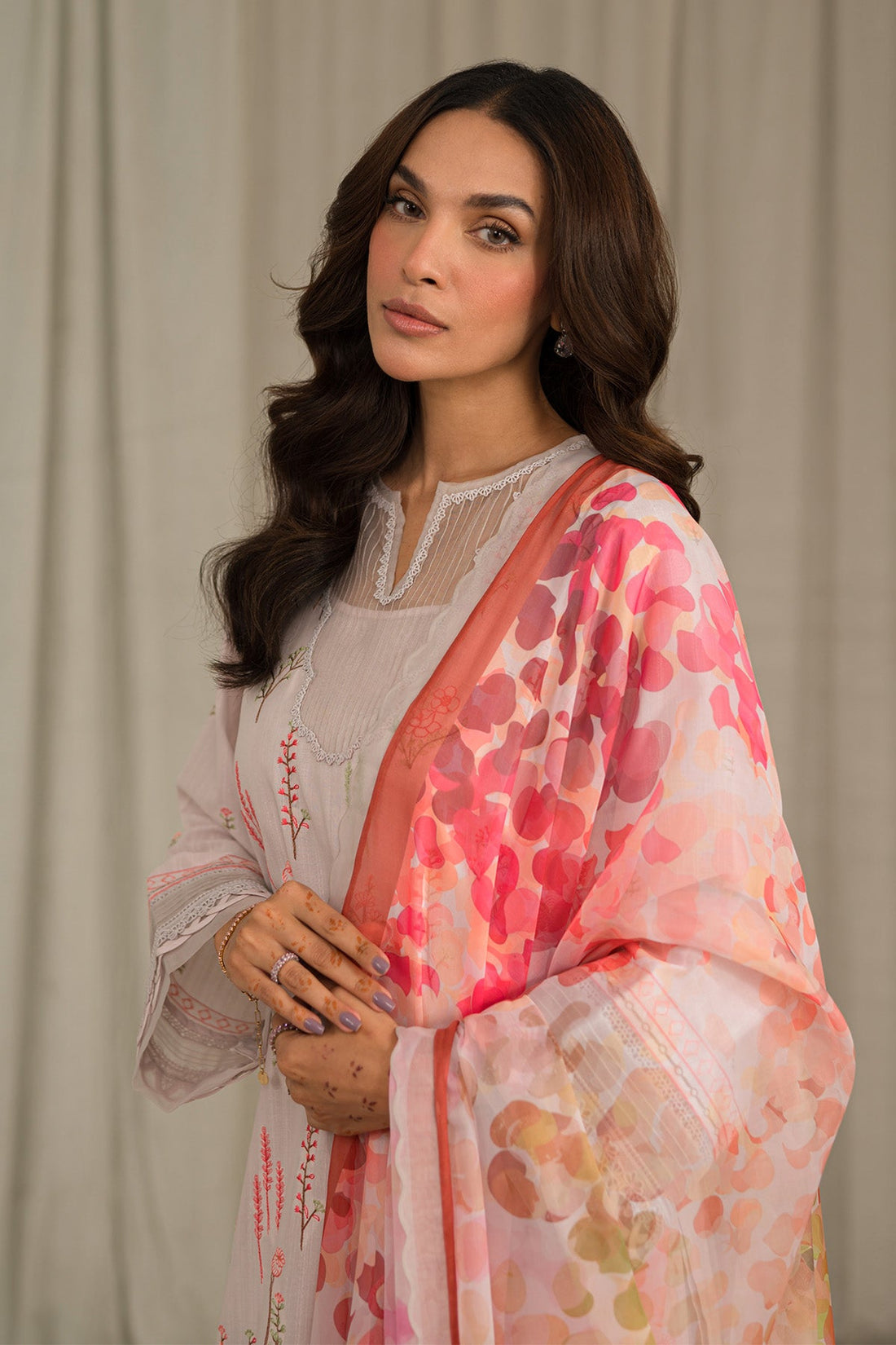 Sahar | Mirage Spring Luxury 24 | Textured Lawn 3 Piece (Embroidered) - Pakistani Clothes for women, in United Kingdom and United States