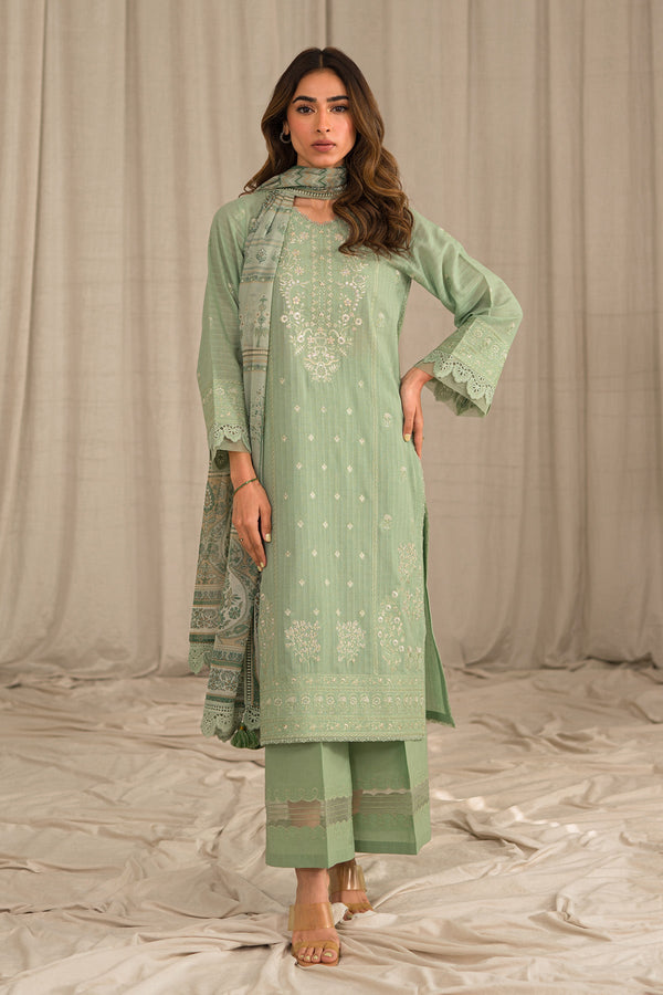 Sahar | Mirage Spring Luxury 24 | Textured Lawn 3 Piece (Embroidered) - Hoorain Designer Wear - Pakistani Ladies Branded Stitched Clothes in United Kingdom, United states, CA and Australia