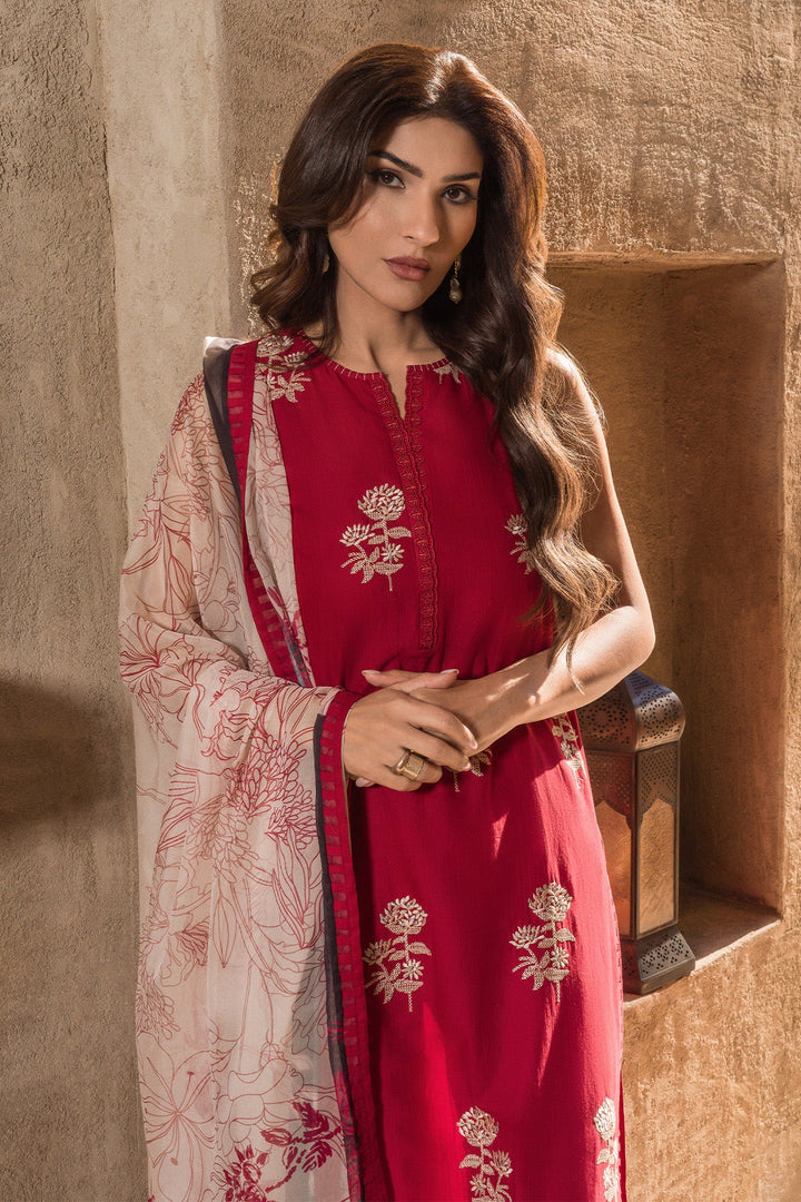 Sahar | Mirage Spring Luxury 24 | Slub Lawn 3 Piece (Embroidered) - Hoorain Designer Wear - Pakistani Ladies Branded Stitched Clothes in United Kingdom, United states, CA and Australia