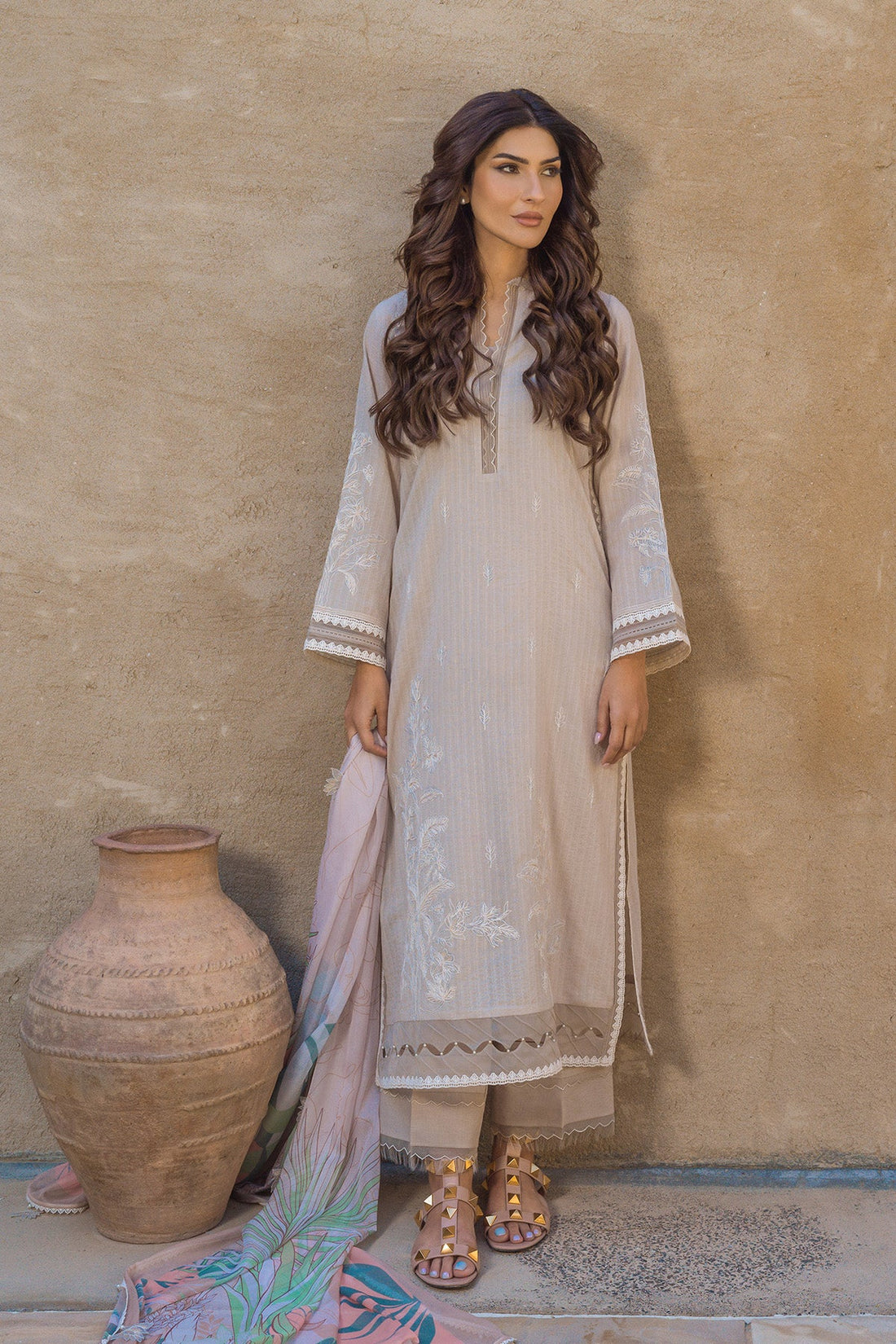 Sahar | Mirage Spring Luxury 24 | Textured Lawn 3 Piece (Embroidered) - Pakistani Clothes for women, in United Kingdom and United States