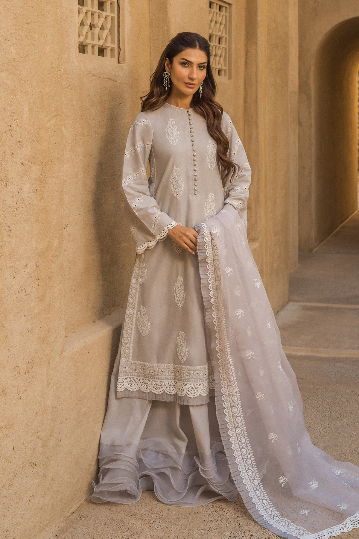 Sahar | Mirage Spring Luxury 24 | Chikankari 3 Piece - Pakistani Clothes for women, in United Kingdom and United States