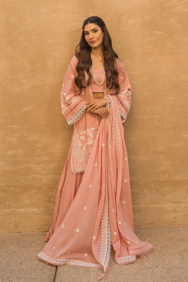 Sahar | Mirage Spring Luxury 24 | Chikankari 3 Piece - Hoorain Designer Wear - Pakistani Ladies Branded Stitched Clothes in United Kingdom, United states, CA and Australia