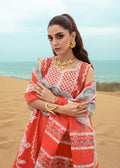 Crimson | Lawn 24 | Stars of Fire - Fiesta Coral - Pakistani Clothes for women, in United Kingdom and United States