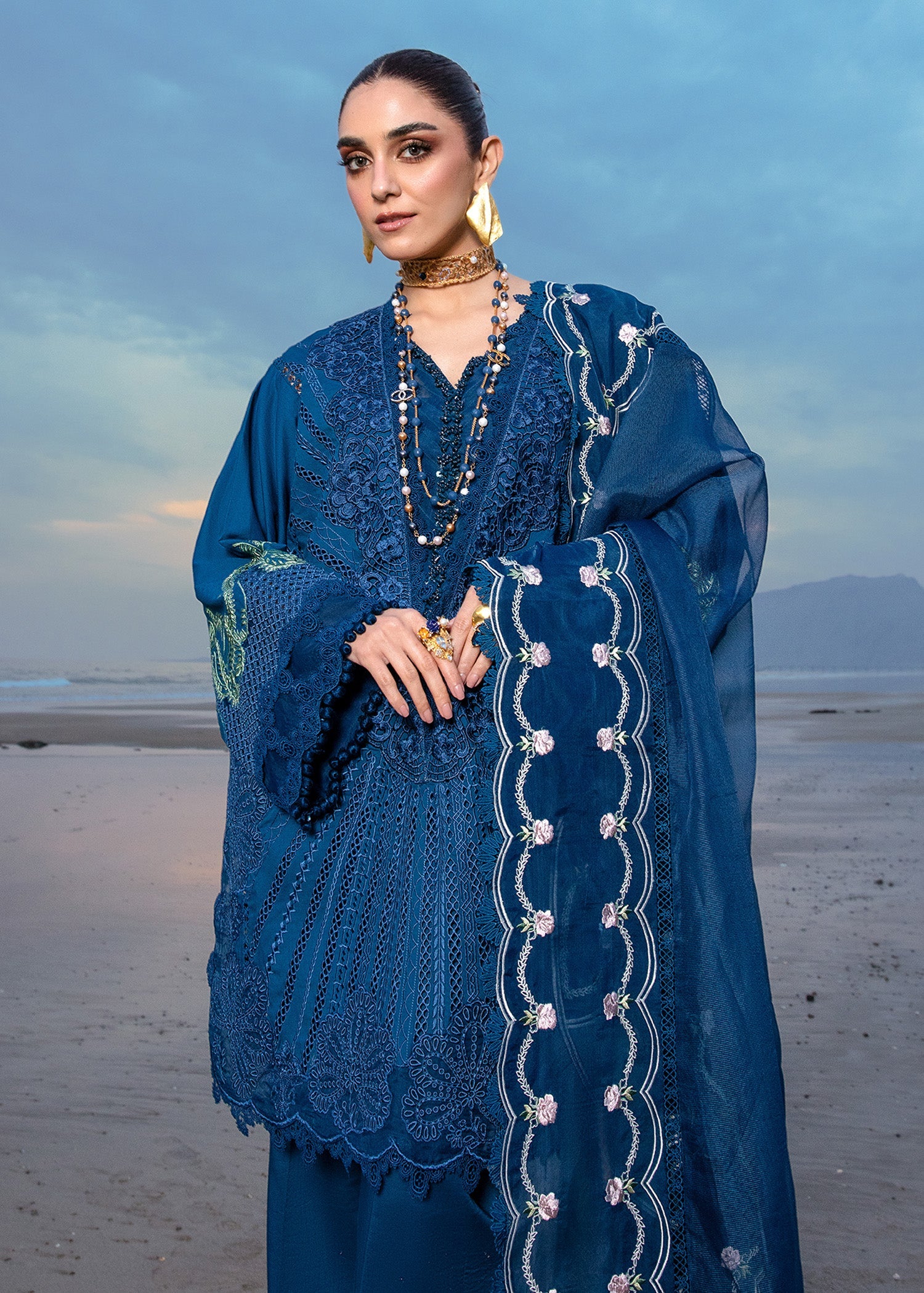 Crimson | Lawn 24 | Ulysses - Midnight - Pakistani Clothes for women, in United Kingdom and United States