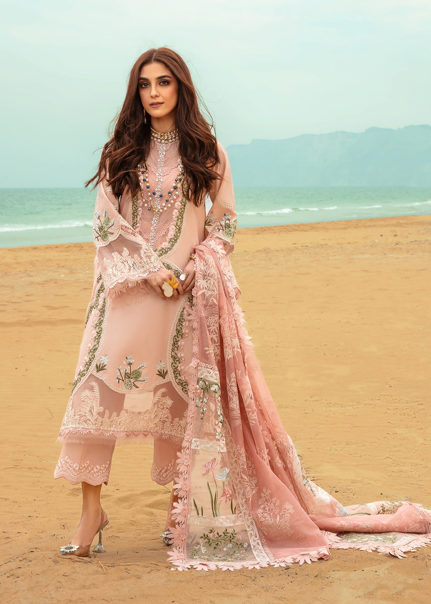 Crimson | Lawn 24 | Winds of Eden - Rose - Pakistani Clothes for women, in United Kingdom and United States