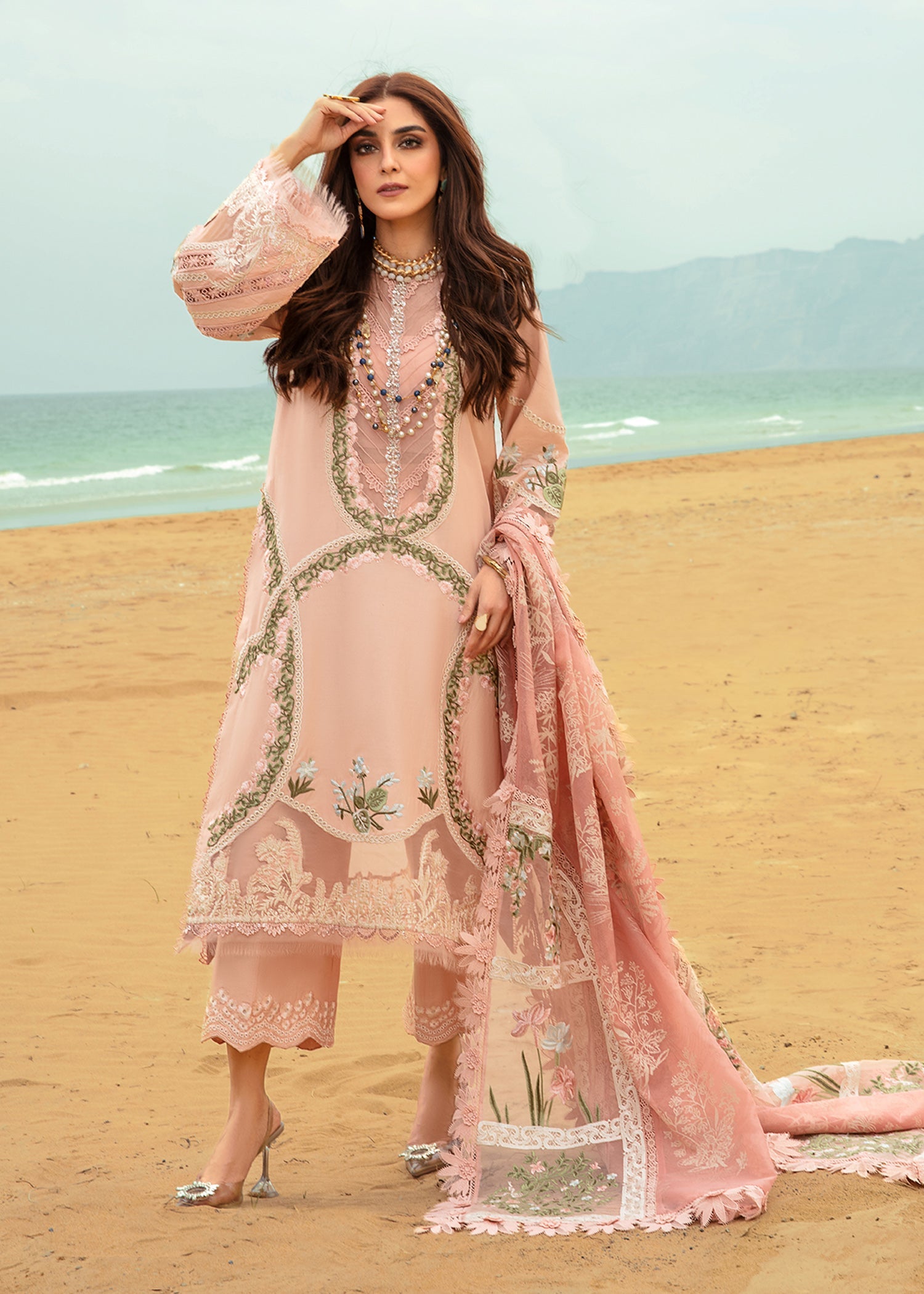 Crimson | Lawn 24 | Winds of Eden - Rose - Pakistani Clothes for women, in United Kingdom and United States