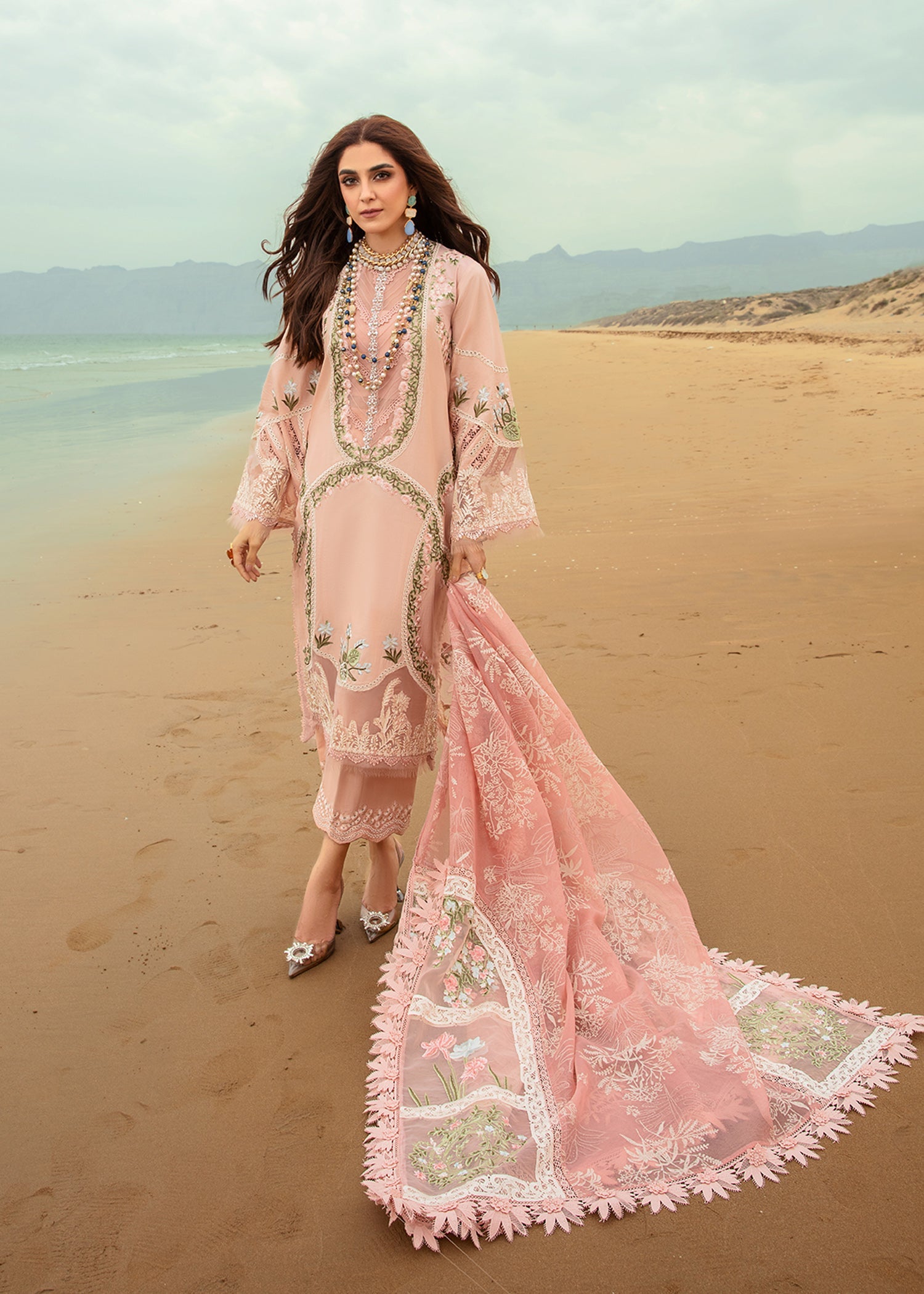 Crimson | Lawn 24 | Winds of Eden - Rose - Pakistani Clothes for women, in United Kingdom and United States