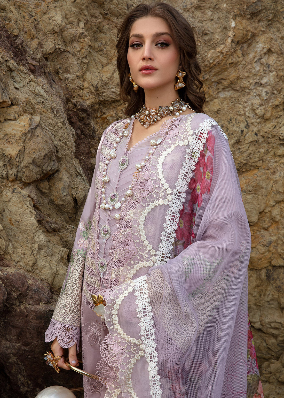 Crimson | Lawn 24 | Lillie de Jong - Amethyst - Pakistani Clothes for women, in United Kingdom and United States