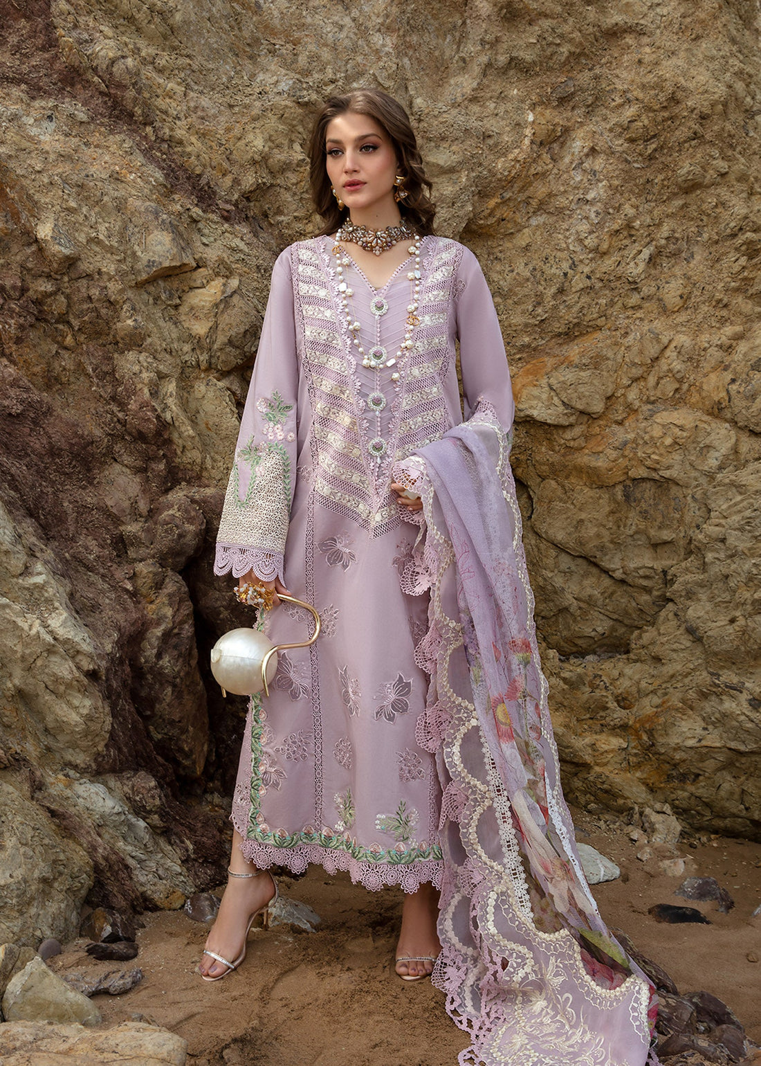 Crimson | Lawn 24 | Lillie de Jong - Amethyst - Pakistani Clothes for women, in United Kingdom and United States