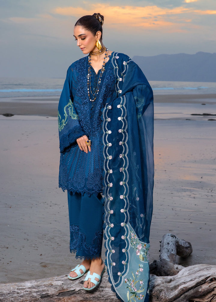 Crimson | Lawn 24 | Ulysses - Midnight - Hoorain Designer Wear - Pakistani Ladies Branded Stitched Clothes in United Kingdom, United states, CA and Australia