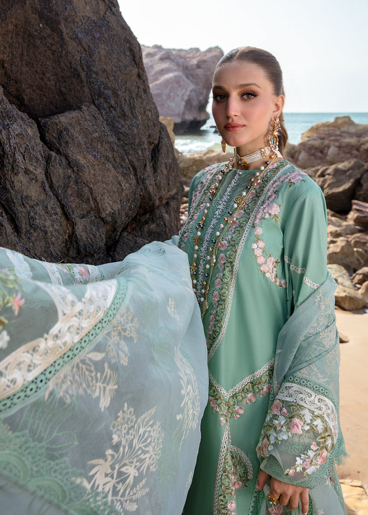 Crimson | Lawn 24 | Winds of Eden - Jade - Hoorain Designer Wear - Pakistani Ladies Branded Stitched Clothes in United Kingdom, United states, CA and Australia