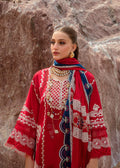 Crimson | Lawn 24 | Stars of Fire - Flame red - Pakistani Clothes for women, in United Kingdom and United States