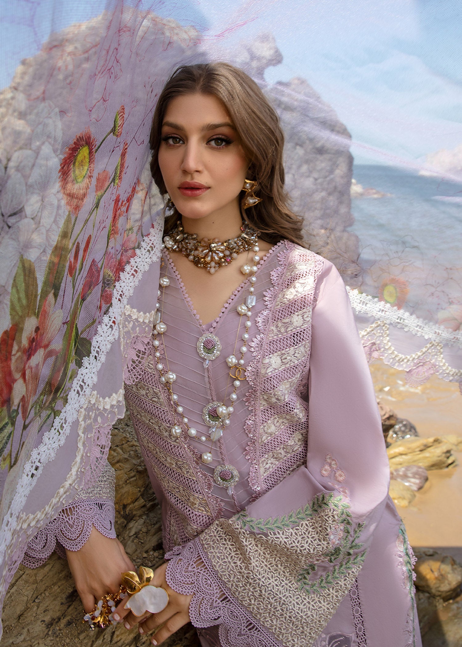 Crimson | Lawn 24 | Lillie de Jong - Amethyst - Pakistani Clothes for women, in United Kingdom and United States