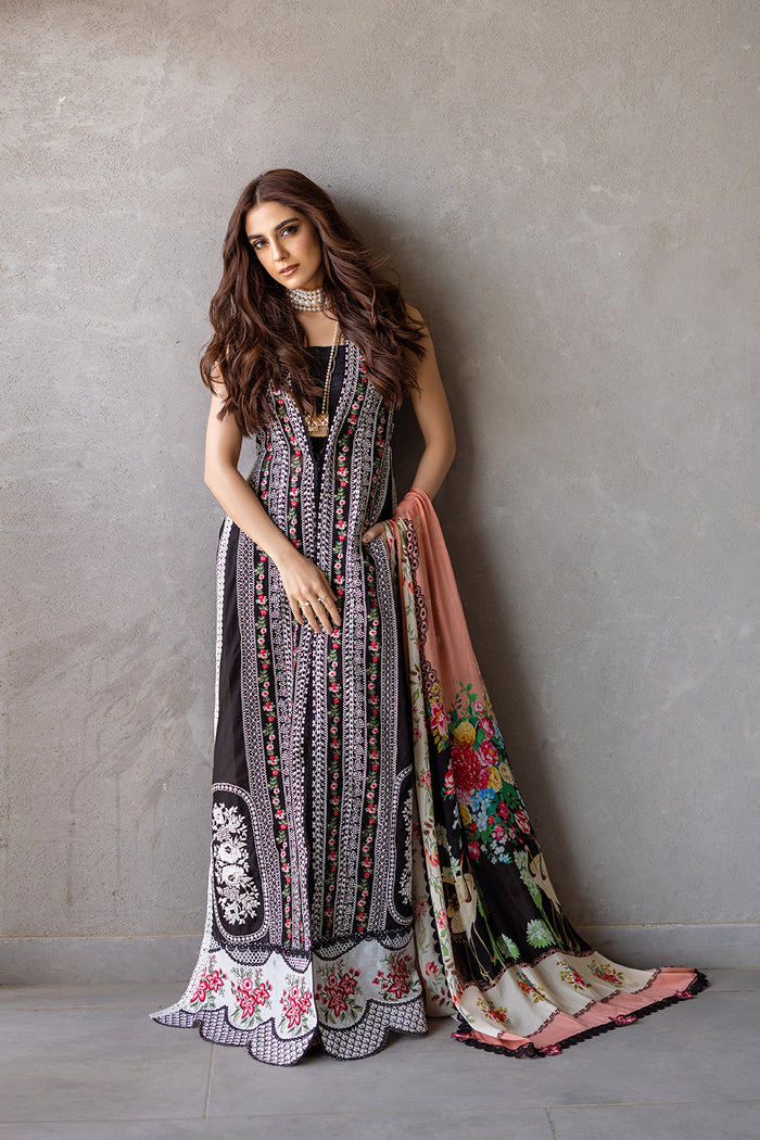 Saira Rizwan | Luxury Lawn 24 | EMBER - SRLL24-06 - Hoorain Designer Wear - Pakistani Ladies Branded Stitched Clothes in United Kingdom, United states, CA and Australia