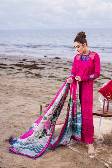 Saira Rizwan | Luxury Lawn 24 | DAMASK - SRLL24-08 - Pakistani Clothes for women, in United Kingdom and United States