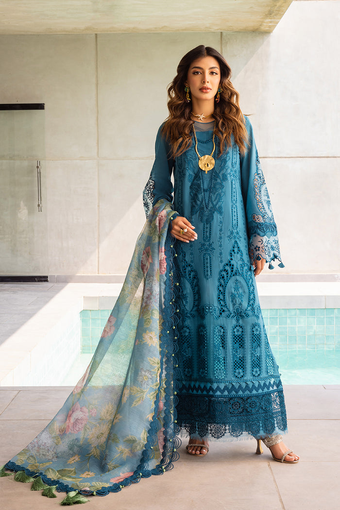 Saira Rizwan | Luxury Lawn 24 | SAPPHIRE - SRLL24-07 - Pakistani Clothes for women, in United Kingdom and United States