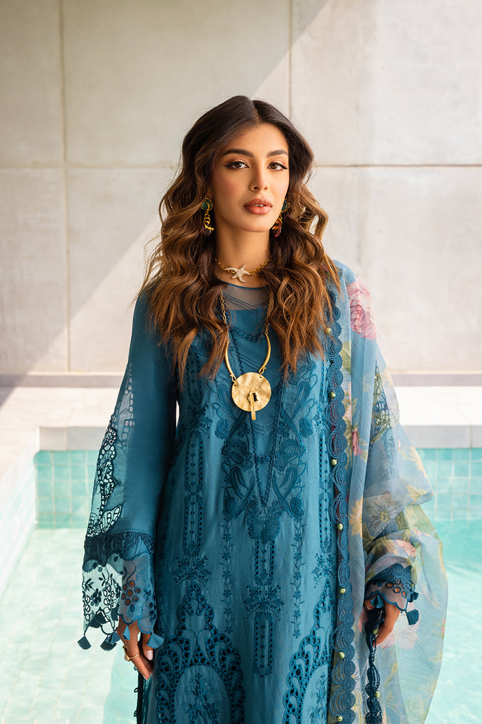 Saira Rizwan | Luxury Lawn 24 | SAPPHIRE - SRLL24-07 - Pakistani Clothes for women, in United Kingdom and United States