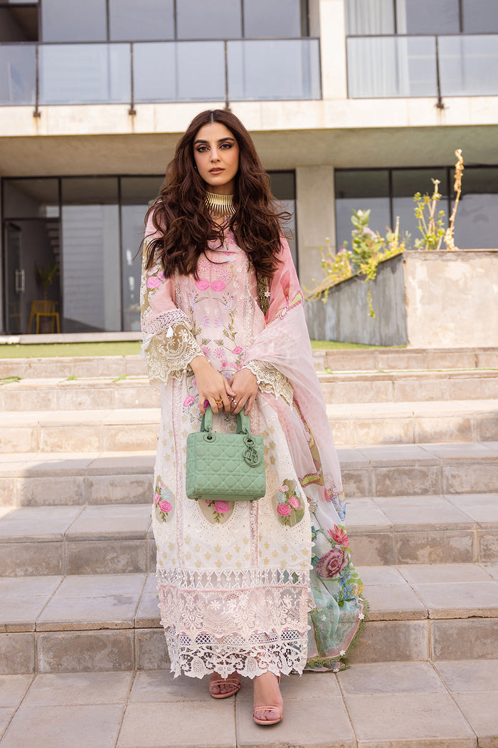 Saira Rizwan | Luxury Lawn 24 | LAUREL - SRLL24-01 - Pakistani Clothes for women, in United Kingdom and United States