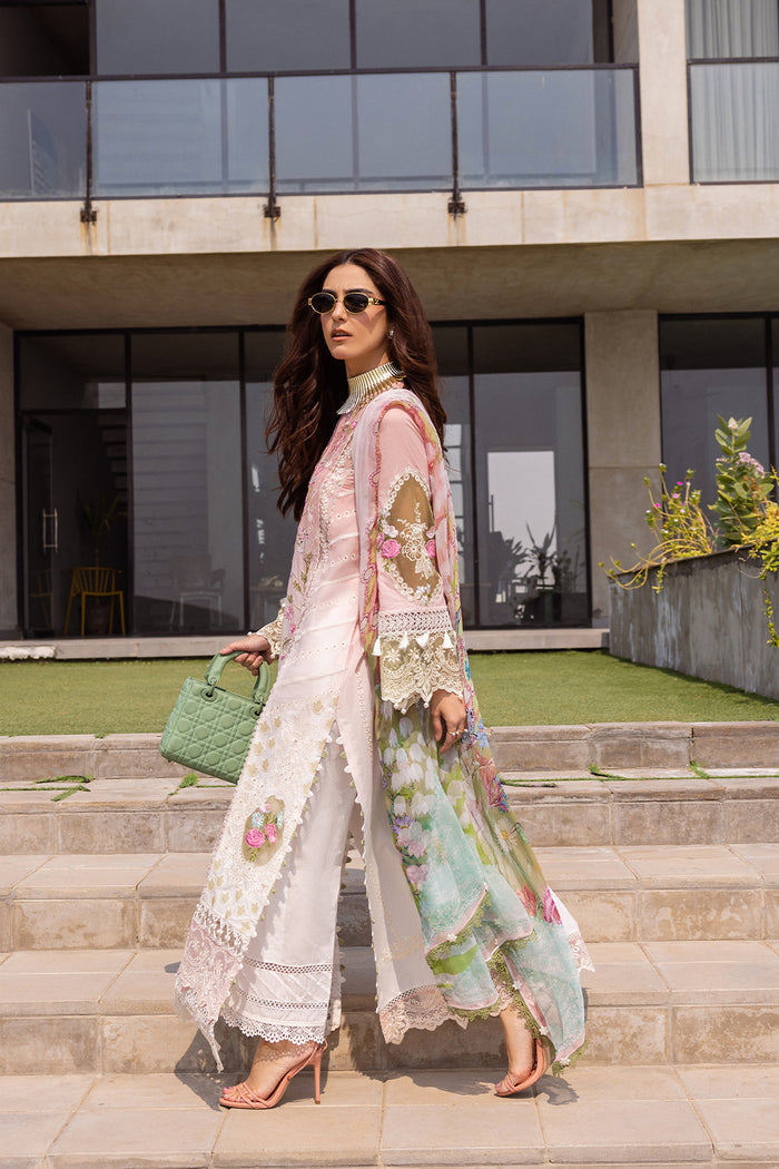 Saira Rizwan | Luxury Lawn 24 | LAUREL - SRLL24-01 - Pakistani Clothes for women, in United Kingdom and United States