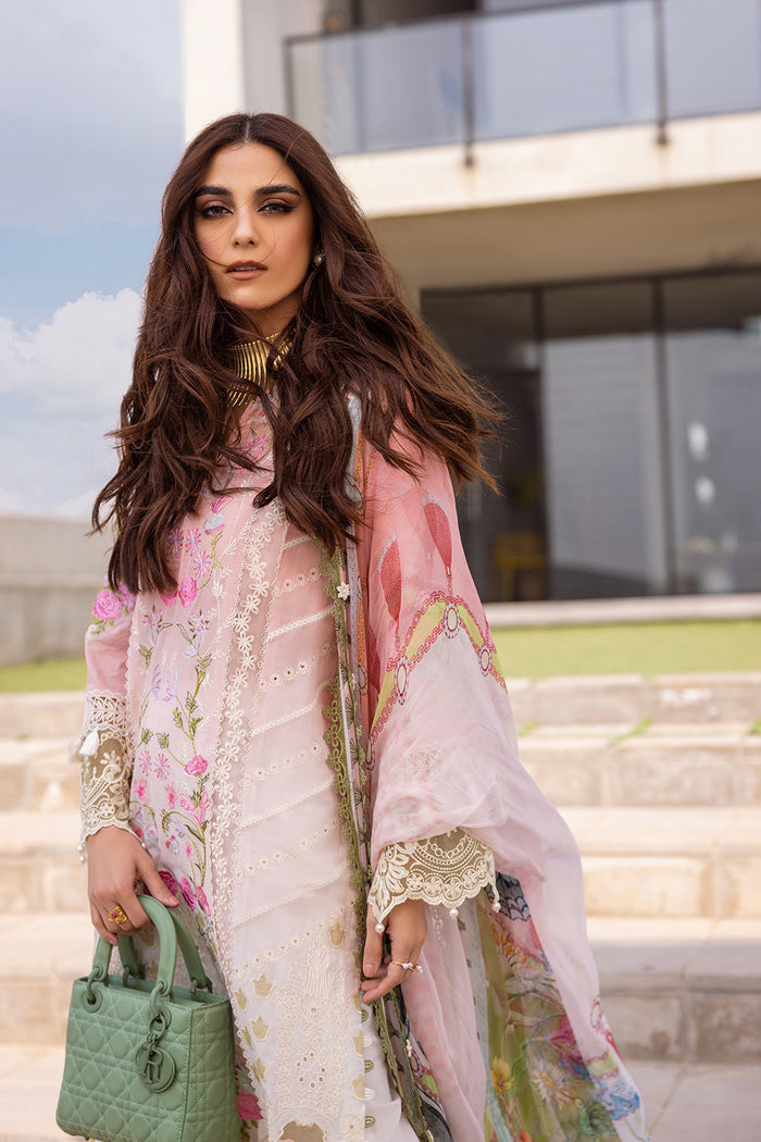 Saira Rizwan | Luxury Lawn 24 | LAUREL - SRLL24-01 - Pakistani Clothes for women, in United Kingdom and United States