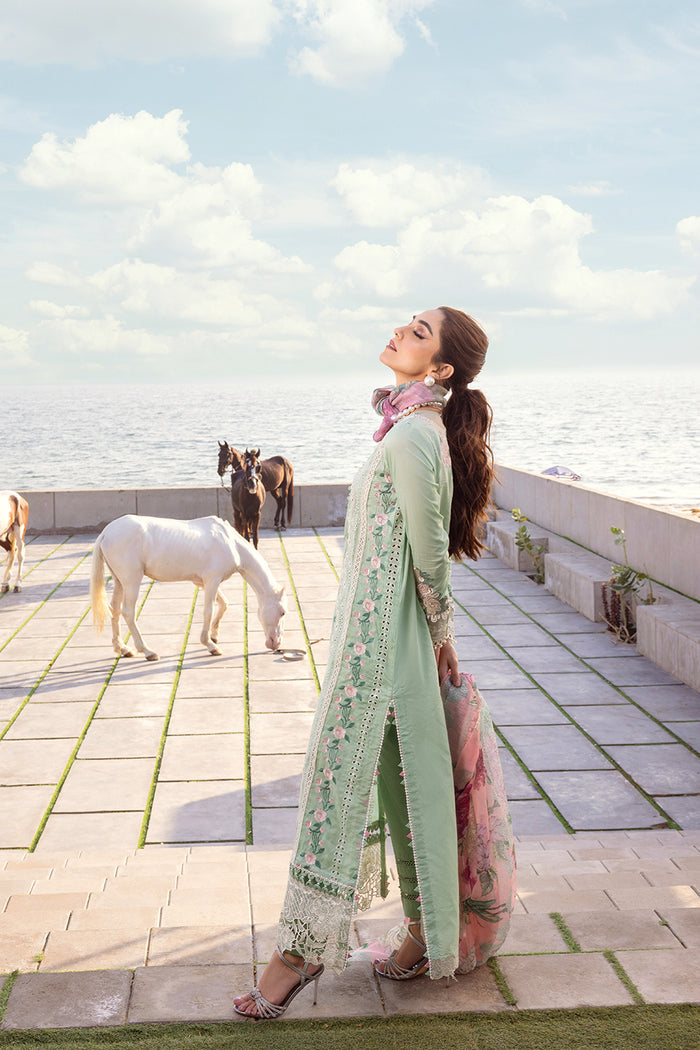 Saira Rizwan | Luxury Lawn 24 | KESHI - SRLL24-02 - Pakistani Clothes for women, in United Kingdom and United States