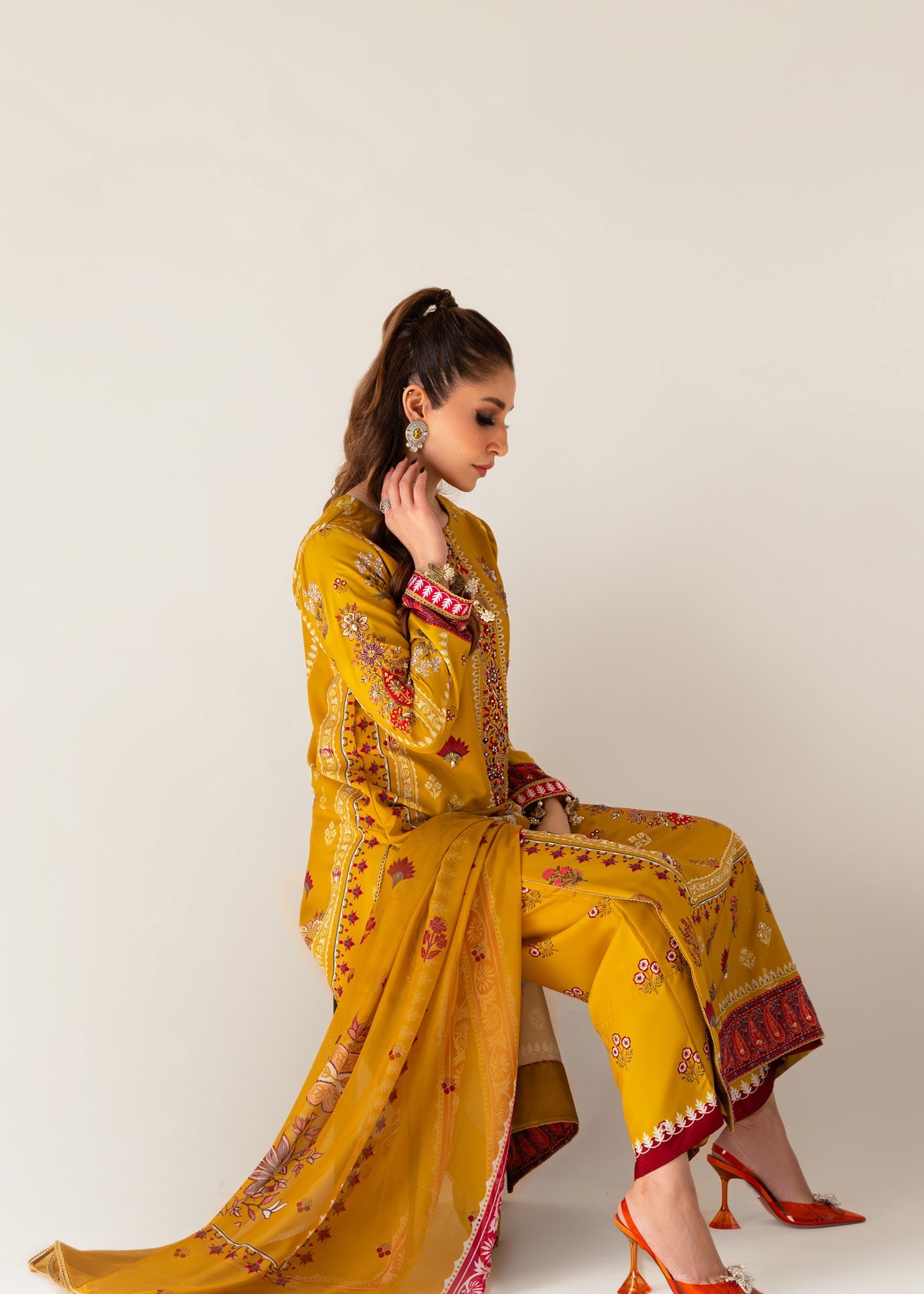 Sammy K | Bahar Formals | Marigold - Pakistani Clothes for women, in United Kingdom and United States