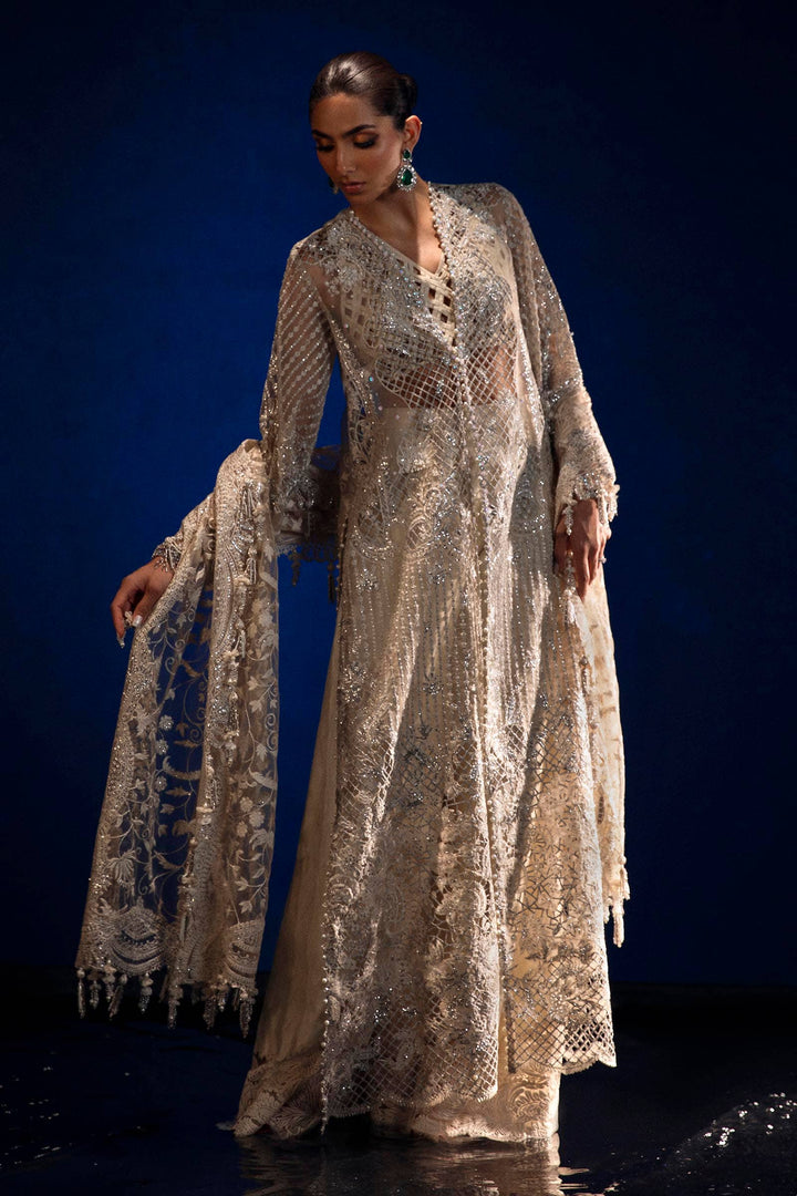 Sana Safinaz | Nura Festive 24 | N241-001-3CT - Hoorain Designer Wear - Pakistani Ladies Branded Stitched Clothes in United Kingdom, United states, CA and Australia