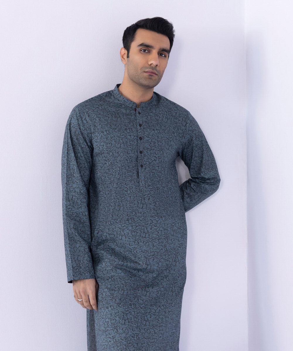 Pakistani Menswear | Sapphire | COTTON DIGITAL PRINTED KURTA - Pakistani Clothes for women, in United Kingdom and United States