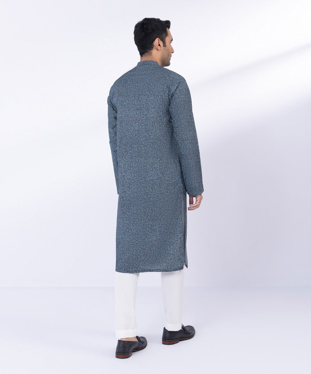 Pakistani Menswear | Sapphire | COTTON DIGITAL PRINTED KURTA - Pakistani Clothes for women, in United Kingdom and United States