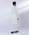 Pakistani Menswear | Sapphire | COTTON SCHIFFLI EMBROIDERED KURTA - Pakistani Clothes for women, in United Kingdom and United States