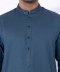 Pakistani Menswear | Sapphire | EMBROIDERED COTTON JACQUARD KURTA - Pakistani Clothes for women, in United Kingdom and United States