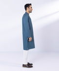 Pakistani Menswear | Sapphire | EMBROIDERED COTTON JACQUARD KURTA - Pakistani Clothes for women, in United Kingdom and United States