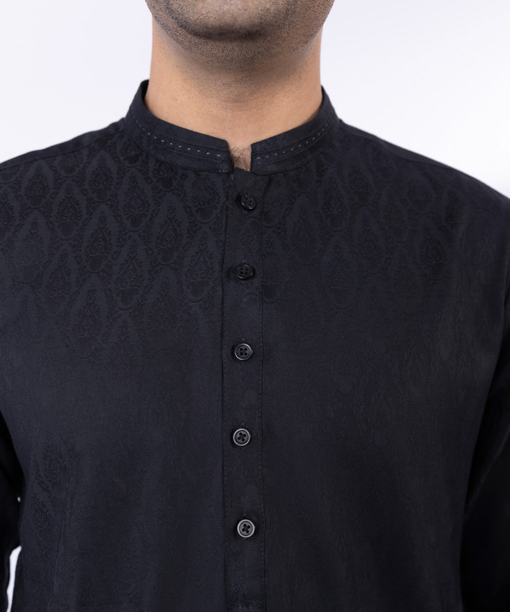 Pakistani Menswear | Sapphire | COTTON JACQUARD KURTA - Pakistani Clothes for women, in United Kingdom and United States