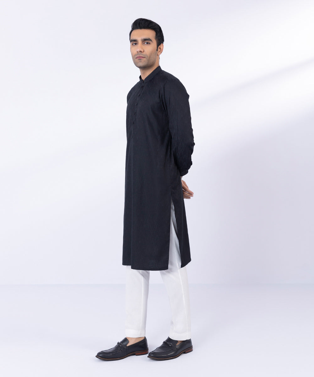 Pakistani Menswear | Sapphire | COTTON JACQUARD KURTA - Pakistani Clothes for women, in United Kingdom and United States