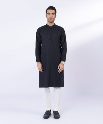 Pakistani Menswear | Sapphire | COTTON JACQUARD KURTA - Pakistani Clothes for women, in United Kingdom and United States