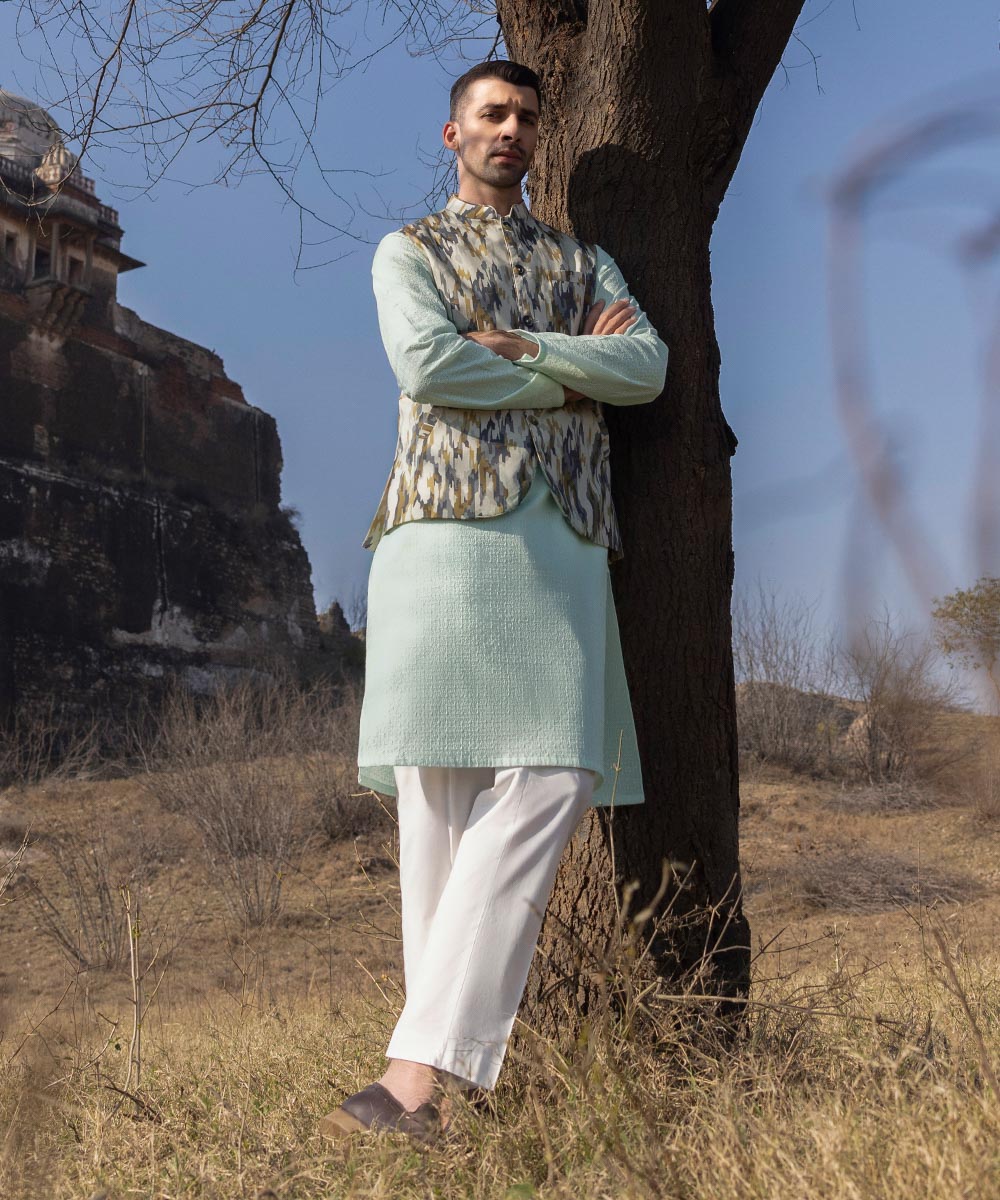 Pakistani Menswear | Sapphire | EMBROIDERED WAISTCOAT - Pakistani Clothes for women, in United Kingdom and United States