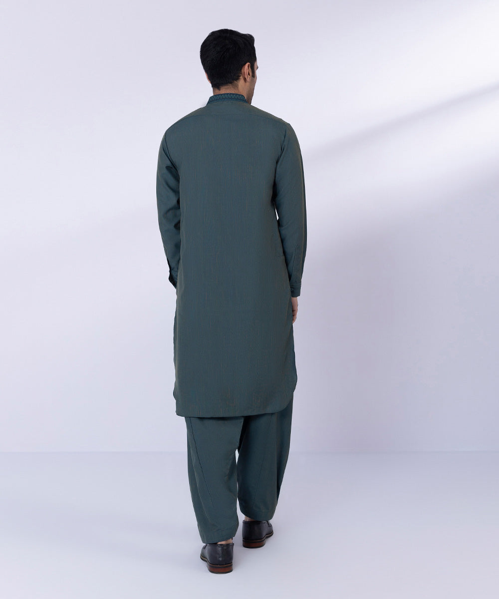 Pakistani Menswear | Sapphire | EMBROIDERED WASH & WEAR SUIT - Pakistani Clothes for women, in United Kingdom and United States