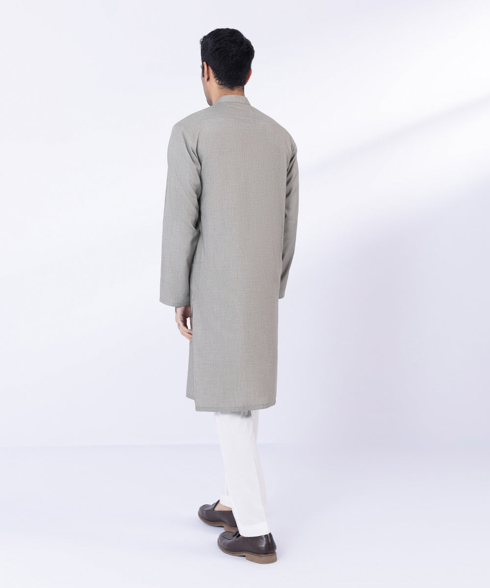 Pakistani Menswear | Sapphire | EMBROIDERED WASH & WEAR KURTA - Pakistani Clothes for women, in United Kingdom and United States