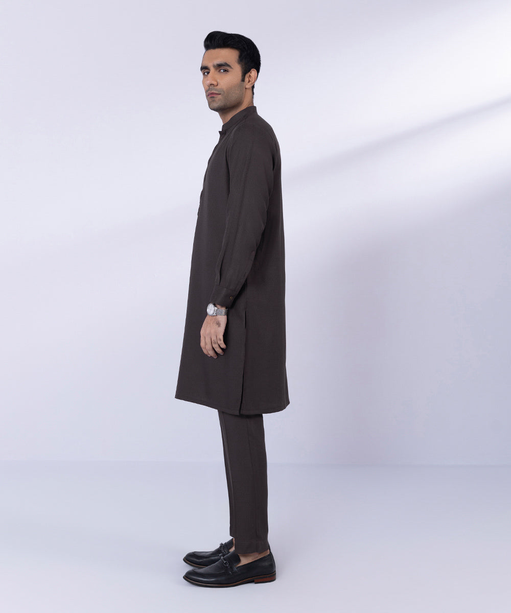 Pakistani Menswear | Sapphire | TEXTURED WASH & WEAR SUIT - Pakistani Clothes for women, in United Kingdom and United States