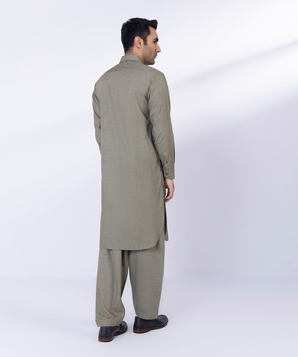 Pakistani Menswear | Sapphire | TEXTURED WASH & WEAR SUIT - Pakistani Clothes for women, in United Kingdom and United States