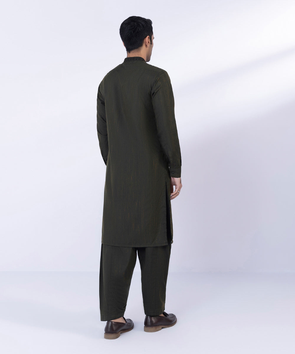 Pakistani Menswear | Sapphire | EMBROIDERED WASH & WEAR SUIT - Pakistani Clothes for women, in United Kingdom and United States